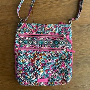 Vera Bradley Multicolored Floral Crossbody 3 Pocket bag